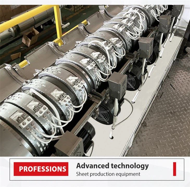 Single Screw Plastic Sheet Extruder For PET PP PS ABS