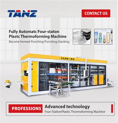 প্লাস্টিক ভ্যাকুয়াম ফর্মিং মেশিন নেগেটিভ প্রেসার প্লা শিট এক্সট্রুশন মেশিন